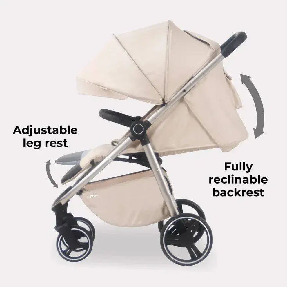 My Babiie MB160 Plus Pushchair with Raincover - Oatmeal General My Babiie