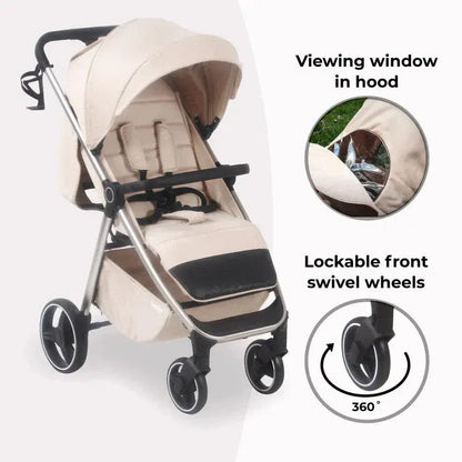 My Babiie MB160 Plus Pushchair with Raincover - Oatmeal General My Babiie