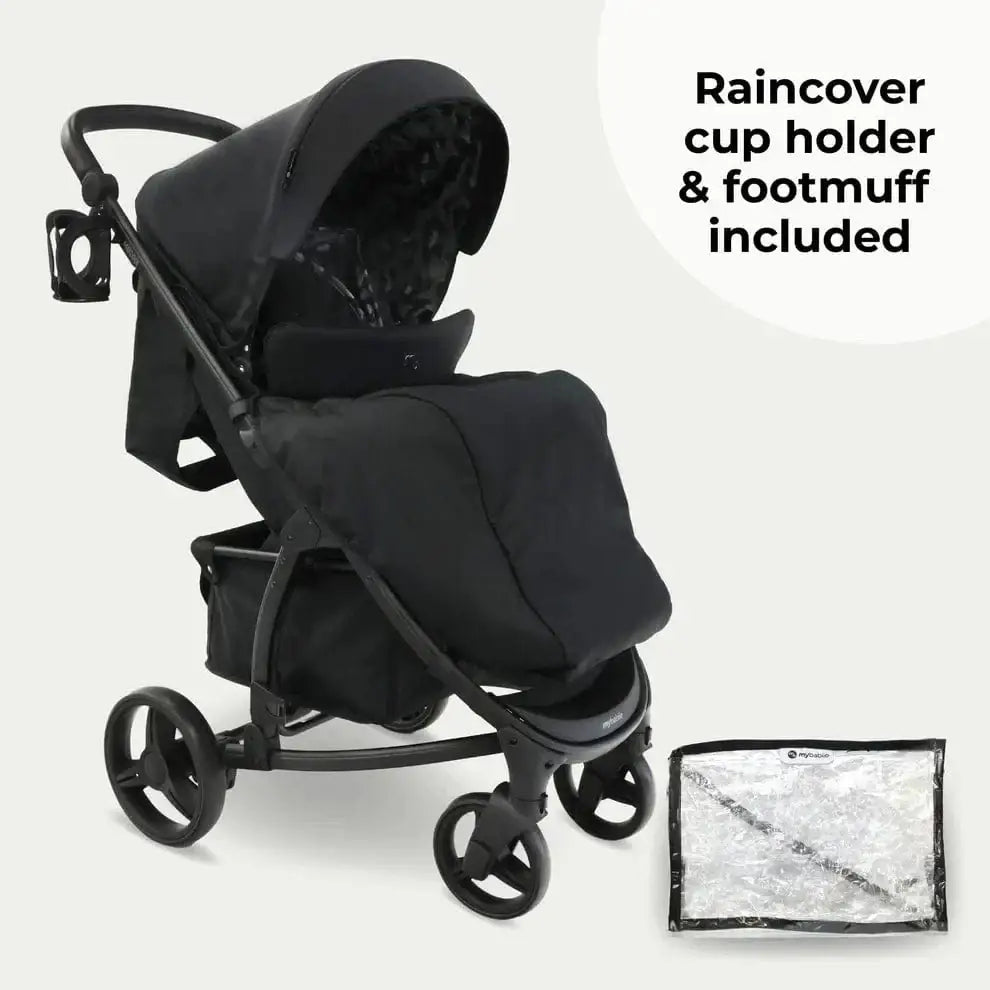 My Babiie MB200i Travel System - Black Leopard General My Babiie