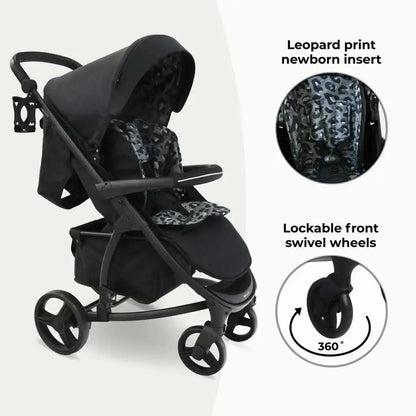 My Babiie MB200i Travel System - Black Leopard General My Babiie