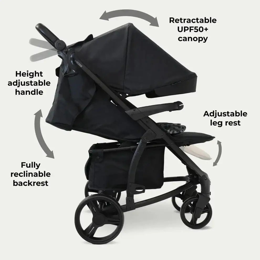 My Babiie MB200i Travel System - Black Leopard General My Babiie