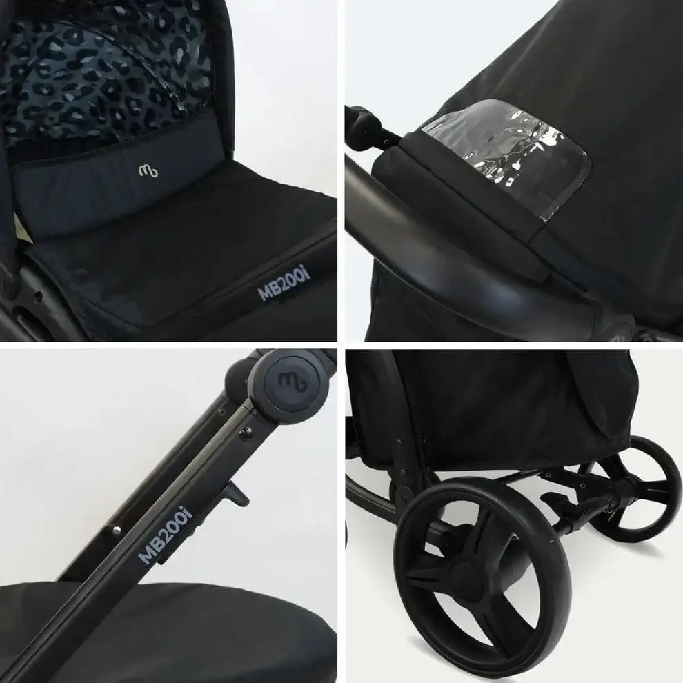 My Babiie MB200i Travel System - Black Leopard General My Babiie