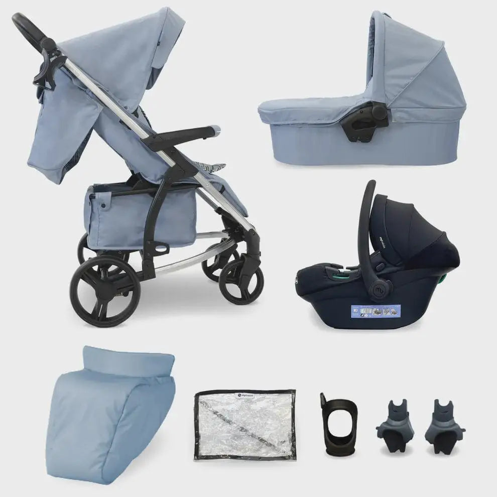 My Babiie MB200i Travel System - Blue Plaid General My Babiie