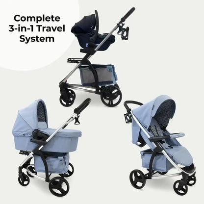 My Babiie MB200i Travel System - Blue Plaid General My Babiie