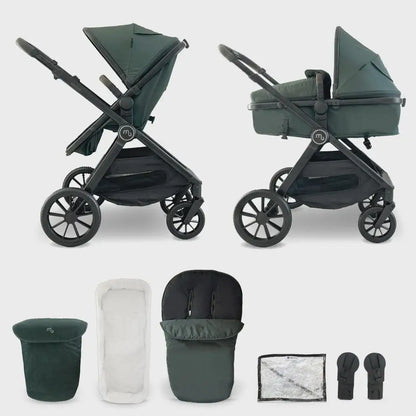 My Babiie MB220 2-in-1 Pramette – Forest Green My Babiie