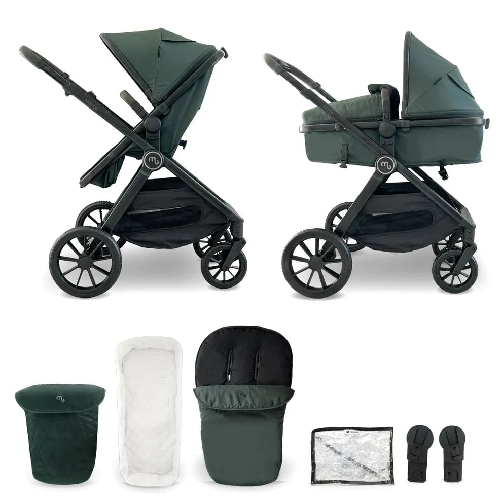 My Babiie MB220 2-in-1 Pramette – Forest Green My Babiie