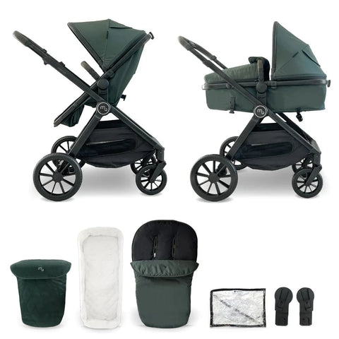 My Babiie MB220 2-in-1 Pramette – Forest Green