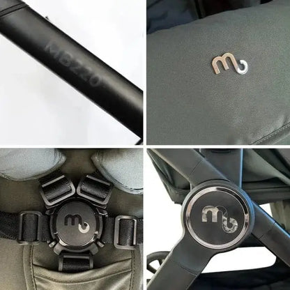 My Babiie MB220 3-in-1 Travel System with Car Seat and Isofix – Forest Green My Babiie