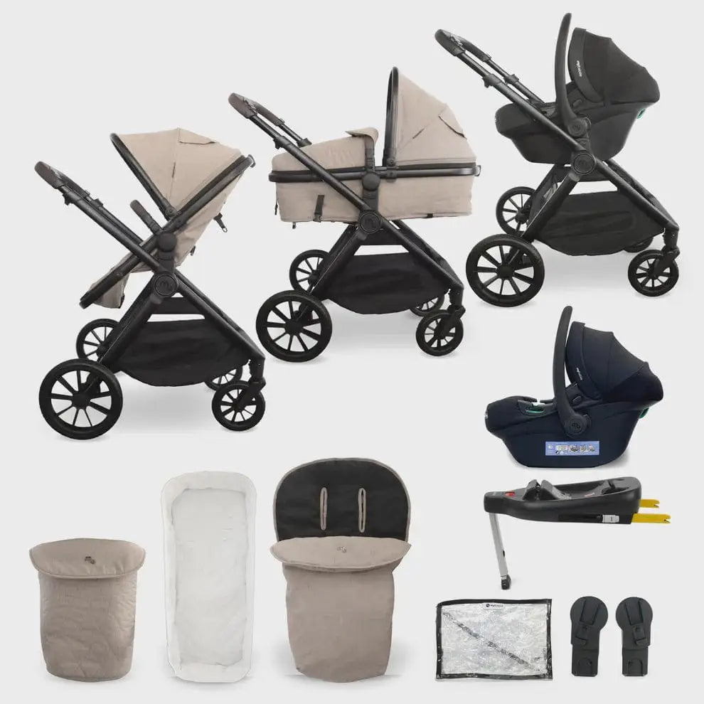 My Babiie MB220 3-in-1 Travel System with Car Seat and Isofix – Mink My Babiie