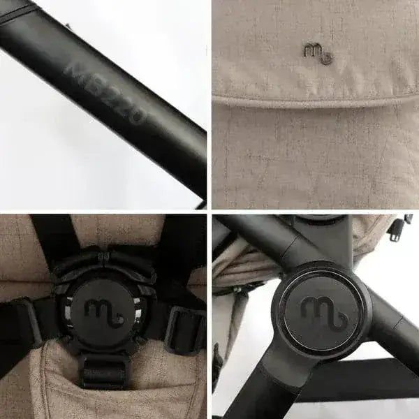 My Babiie MB220 3-in-1 Travel System with Car Seat and Isofix – Mink My Babiie
