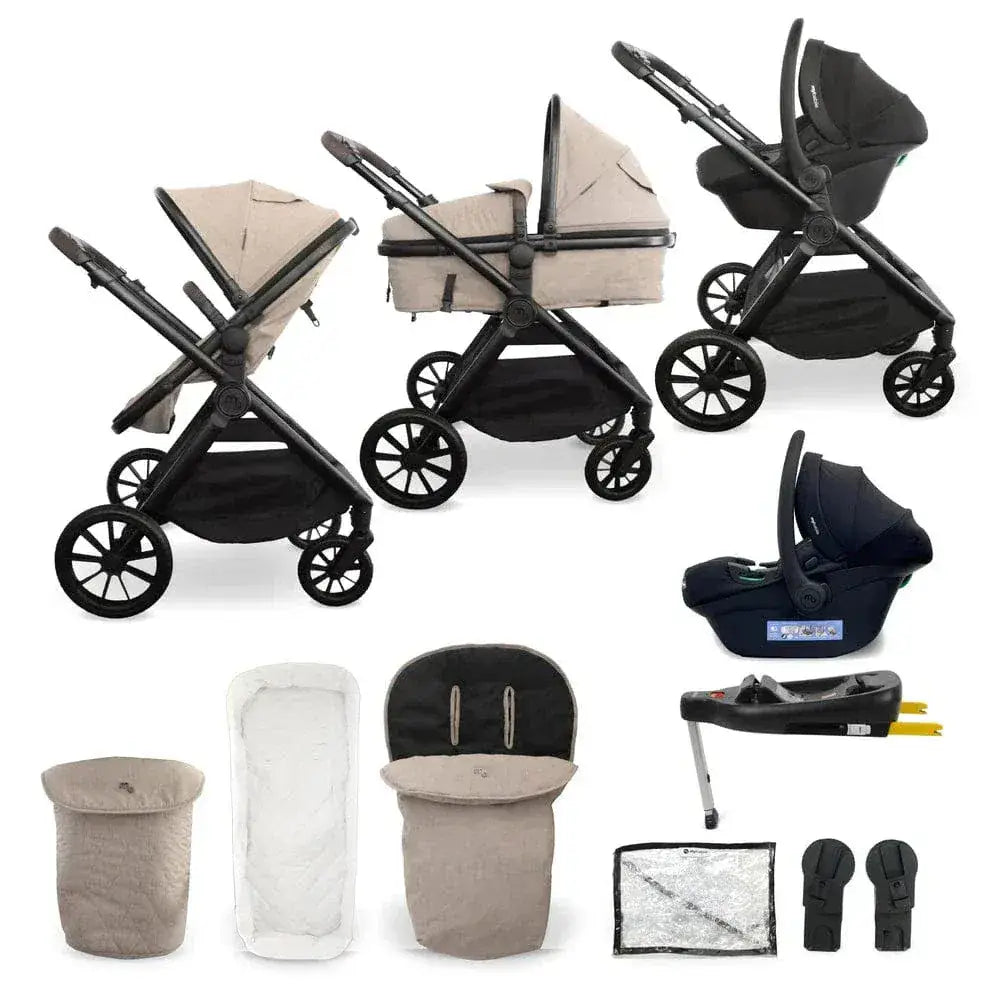 My Babiie MB220 3-in-1 Travel System with Car Seat and Isofix – Mink My Babiie