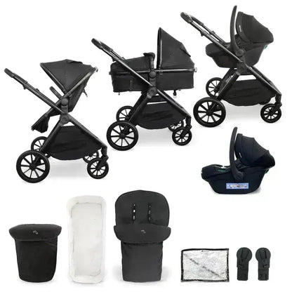 My Babiie MB220 3-in-1 Travel System with Car Seat – Black My Babiie