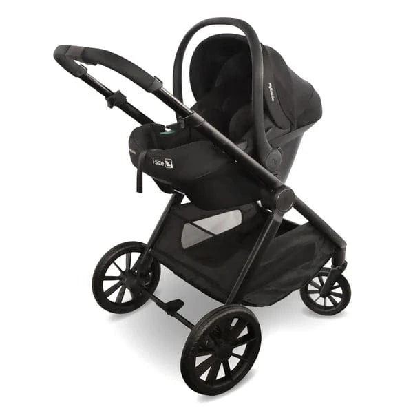 My Babiie MB220 3-in-1 Travel System with Car Seat and Isofix – Black My Babiie