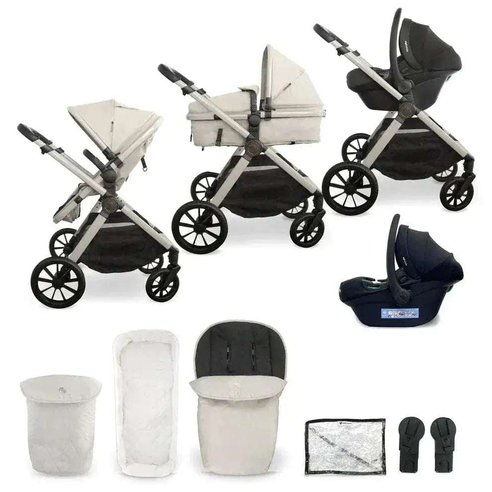 My Babiie MB220 3-in-1 Travel System with Car Seat – Ivory My Babiie