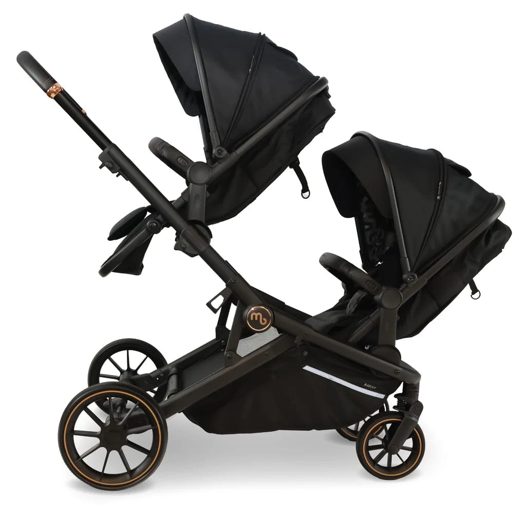 My Babiie MB33 Tandem Single to Double Pram -  Black  My Babiie   