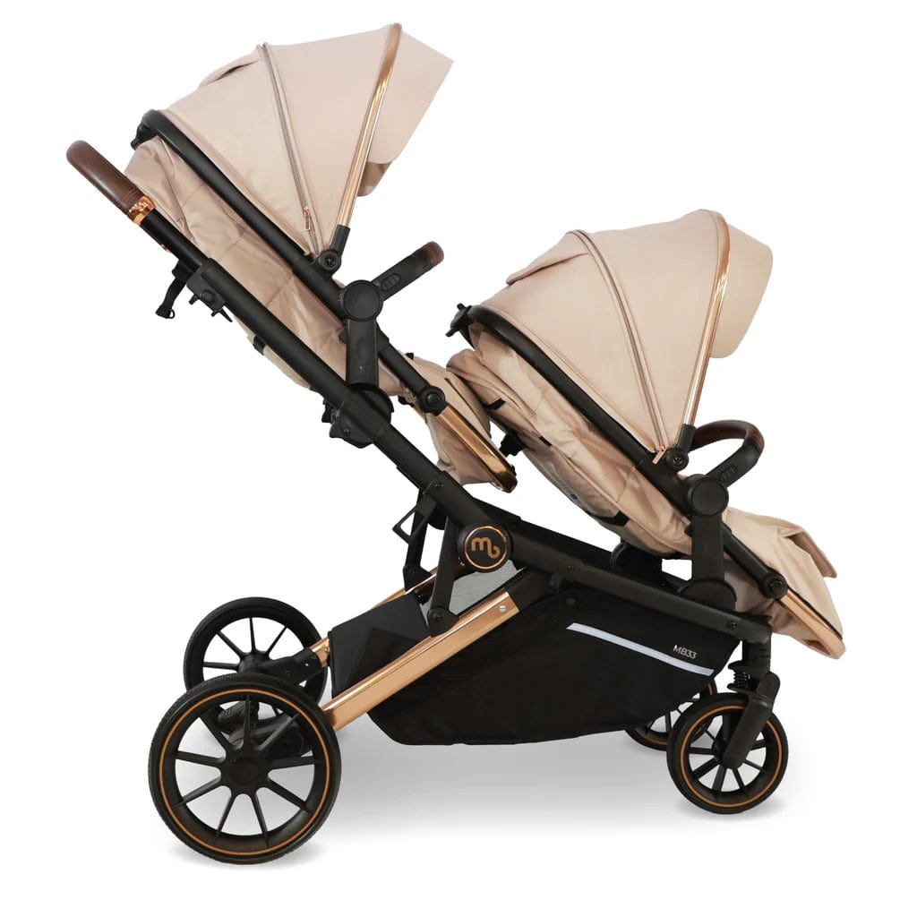 My Babiie MB33 Tandem Single to Double Pram - Giraffe Print  My Babiie   