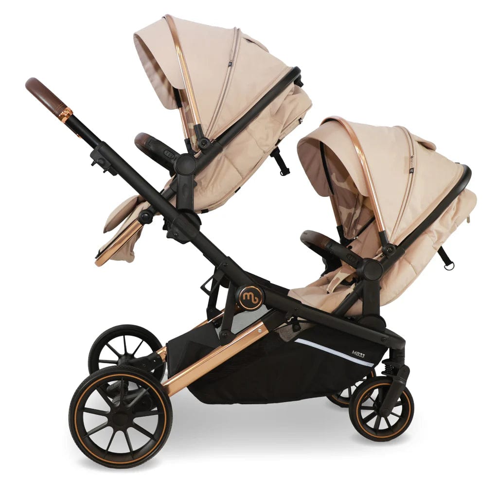 My Babiie MB33 Tandem Single to Double Pram - Giraffe Print  My Babiie   