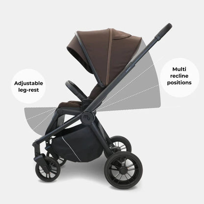My Babiie MB450 forward and rear facing Pushchair - Chocolate My Babiie