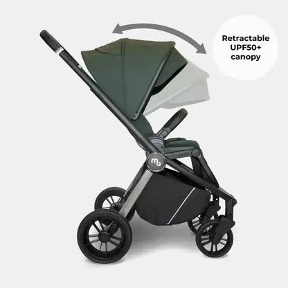 My Babiie MB450 forward and rear facing Pushchair - Forest Green My Babiie