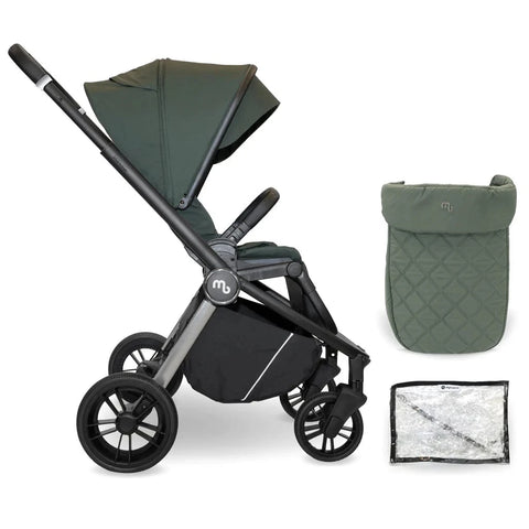 My Babiie MB450 forward and rear facing Pushchair - Forest Green