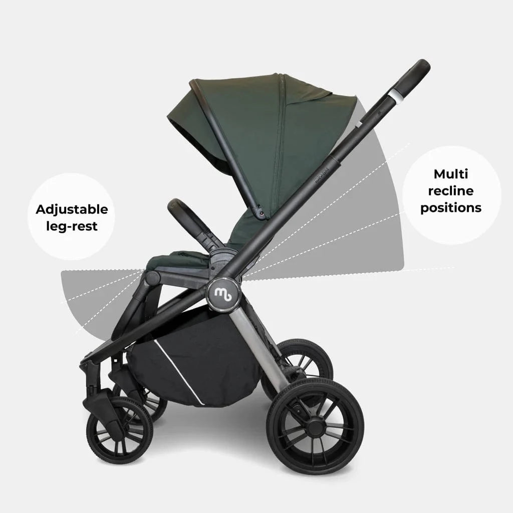 My Babiie MB450 forward and rear facing Pushchair - Forest Green My Babiie