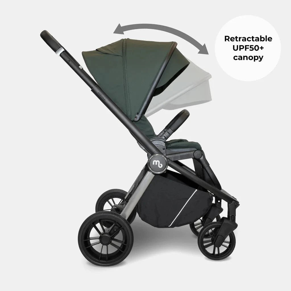My Babiie MB450 forward and rear facing Pushchair - Forest Green My Babiie