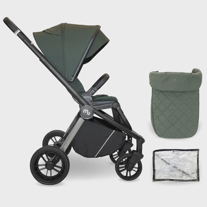 My Babiie MB450 forward and rear facing Pushchair - Forest Green My Babiie