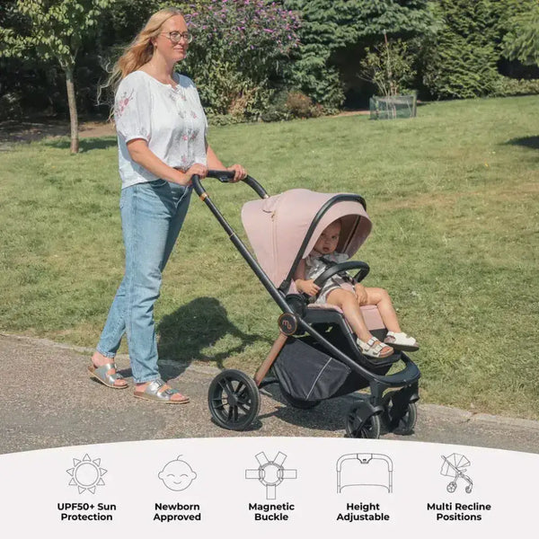 My Babiie MB450 forward and rear facing Pushchair - Pink My Babiie