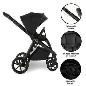 My Babiie MB450 Luxe 2-in-1 Travel System – Black My Babiie