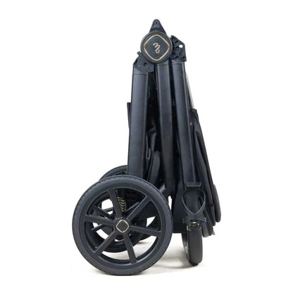 My Babiie MB450 Luxe 3-in-1 Travel System with Spin and Slide All Stages Bundle– Black My Babiie