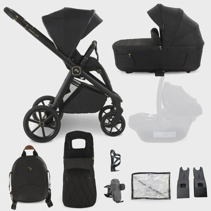 My Babiie MB450 Luxe 2-in-1 Travel System – Black My Babiie