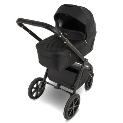 My Babiie MB450 Luxe 3-in-1 Travel System with Spin and Slide All Stages Bundle– Black My Babiie