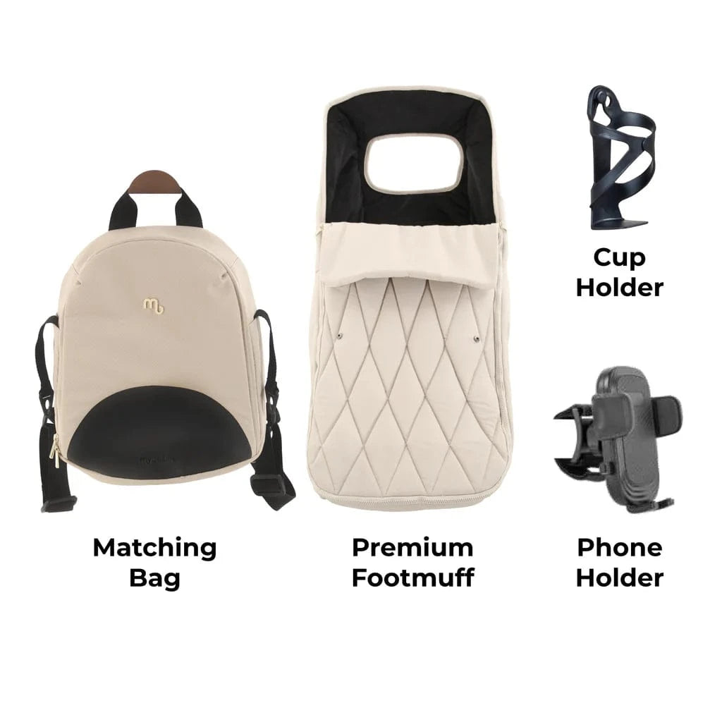 My Babiie MB450 Luxe 3-in-1 Travel System with Spin and Slide All Stages Bundle – Feather My Babiie
