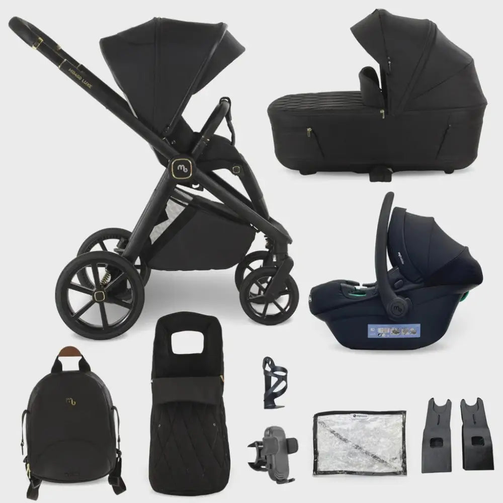 My Babiie MB450 Luxe 3-in-1 Travel System – Black My Babiie