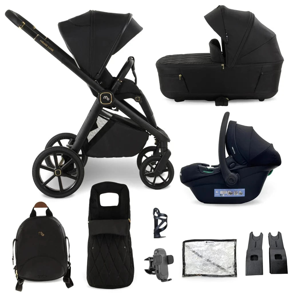 My Babiie MB450 Luxe 3-in-1 Travel System – Black My Babiie