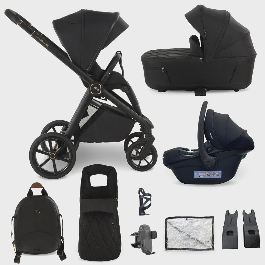 My Babiie MB450 Luxe 3-in-1 Travel System – Black My Babiie