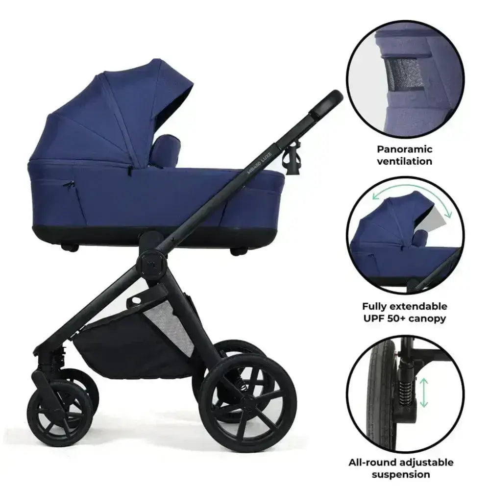 My Babiie MB450 Luxe 3-in-1 Travel System – Indigo My Babiie