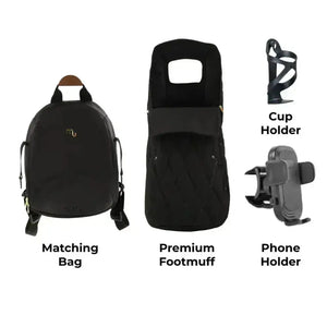 My Babiie My Babiie MB450 Luxe 3-in-1 Travel System with Isofix– Black