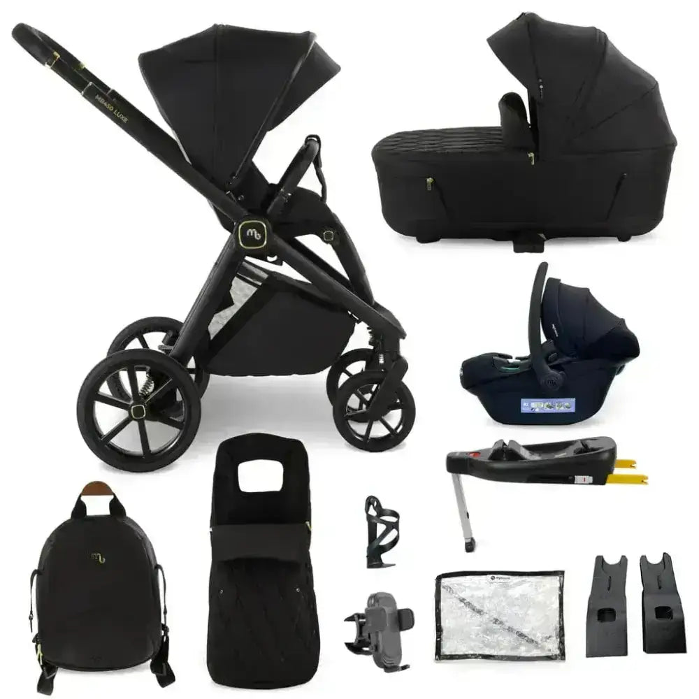My Babiie My Babiie MB450 Luxe 3-in-1 Travel System with Isofix– Black