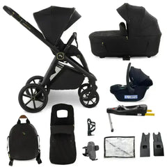 My Babiie MB450 Luxe 3-in-1 Travel System with Isofix– Black