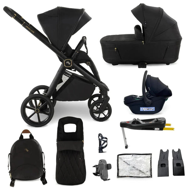 My Babiie MB450 Luxe 3-in-1 Travel System with Isofix– Black My Babiie