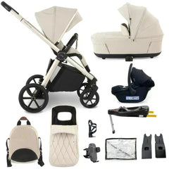 My Babiie MB450 Luxe 3-in-1 Travel System with Isofix– Feather