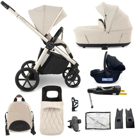 My Babiie MB450 Luxe 3-in-1 Travel System with Isofix– Feather