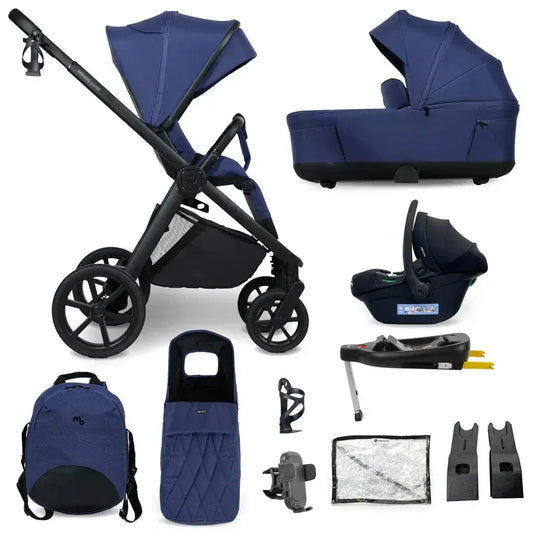 My Babiie MB450 Luxe 3-in-1 Travel System with Isofix – Indigo My Babiie