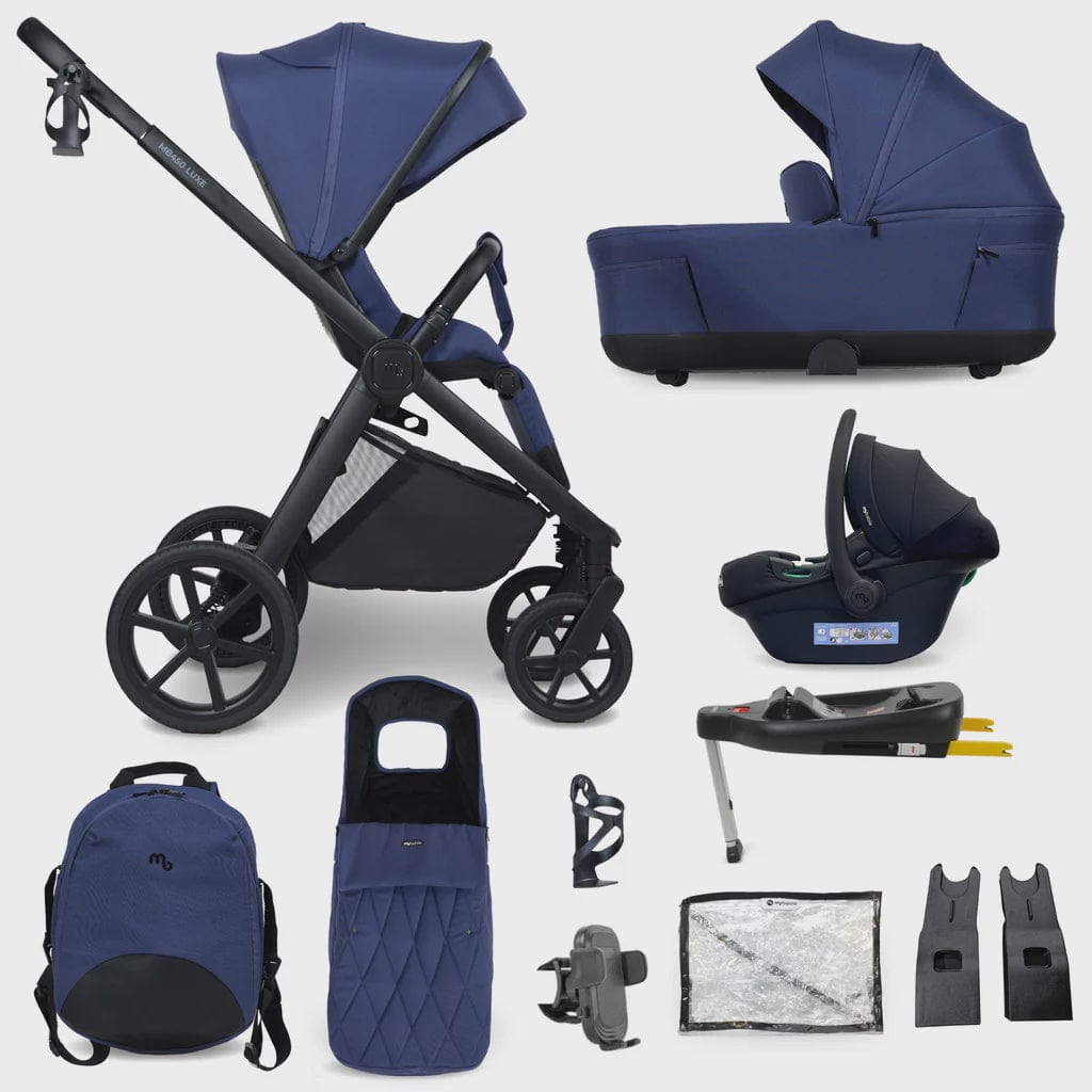 My Babiie MB450 Luxe 3-in-1 Travel System with Isofix – Indigo My Babiie