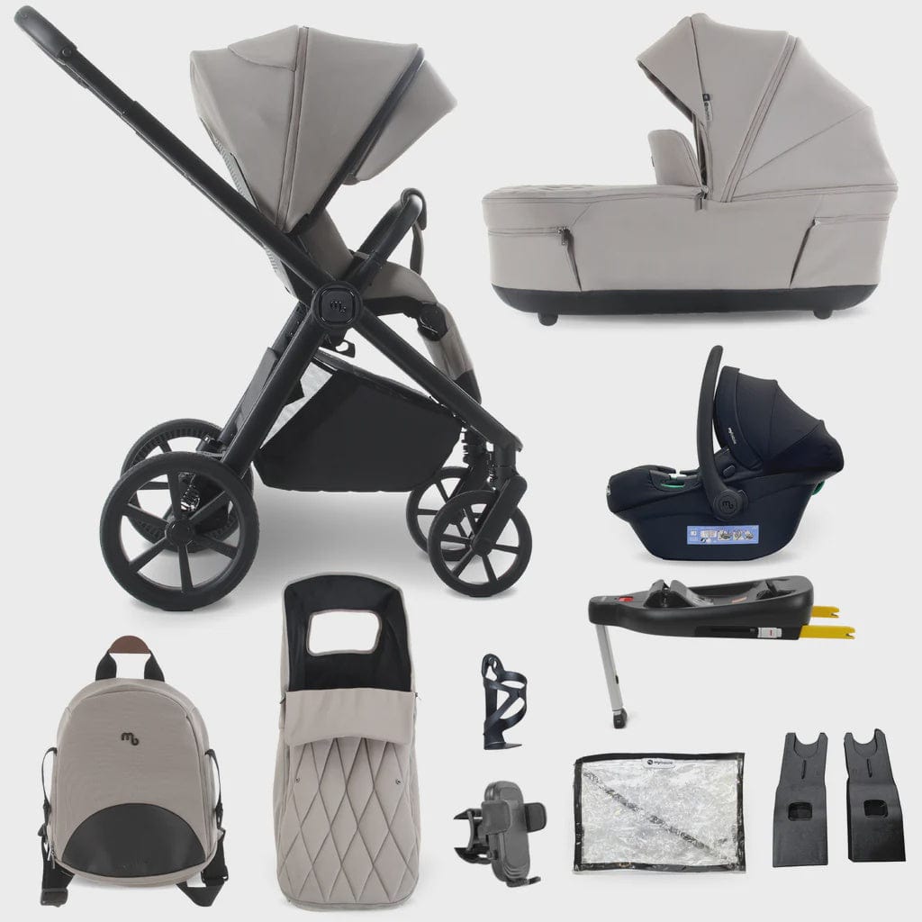 My Babiie MB450 Luxe 3-in-1 Travel System with Isofix – Mink My Babiie