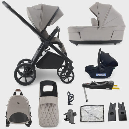 My Babiie MB450 Luxe 3-in-1 Travel System with Isofix – Mink My Babiie