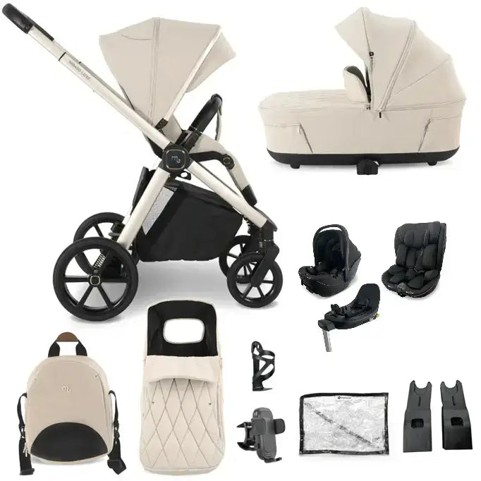My Babiie MB450 Luxe 3-in-1 Travel System with Spin and Slide All Stages Bundle – Feather My Babiie