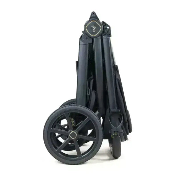 My Babiie MB450 Luxe 3-in-1 Travel System with Spin and Slide All Stages Bundle– Black My Babiie