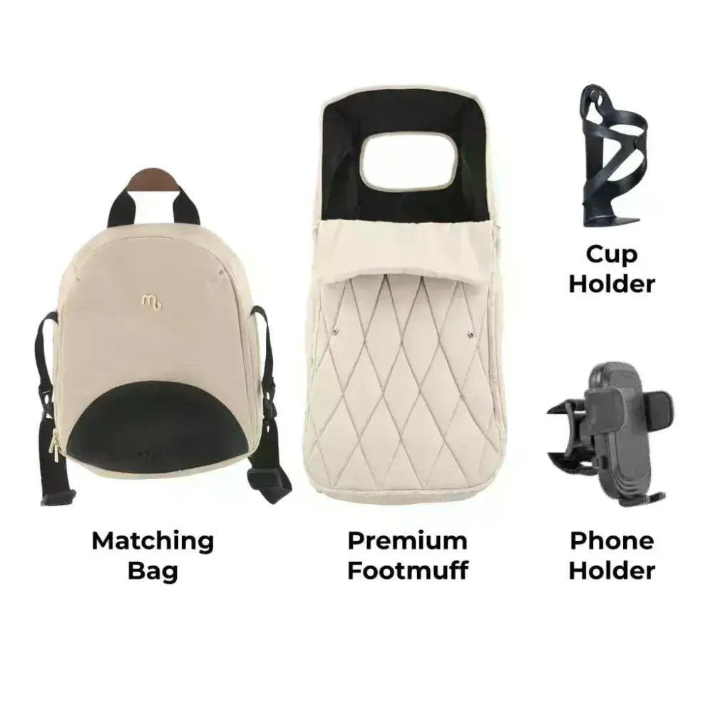 My Babiie MB450 Luxe 3-in-1 Travel System with Spin and Slide All Stages Bundle – Feather My Babiie
